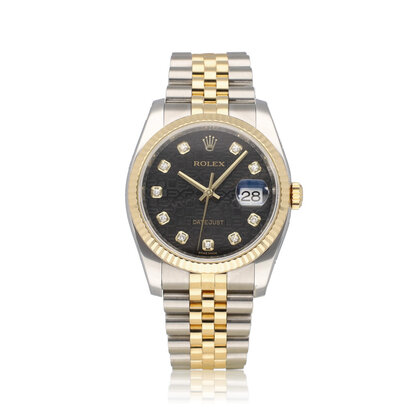 Datejust 36 - 2013 + papers | steel - yellow gold black Jubilee - computer