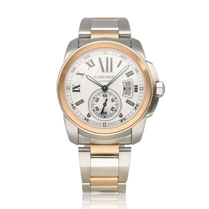 Calibre de Cartier  42 - 2011 box + papers | steel - rose gold | ref. 3389 |