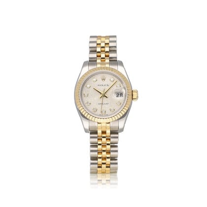 Lady-Datejust 26 - 2018 + papers | steel - gold champagne diamond computer Jubilee