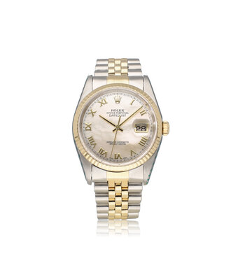 Rolex Datejust 36 NEW ROLEX SERVICE | steel - yellow gold MOP - pearl - tahitian - 1996