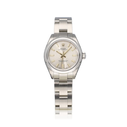 Oyster Perpetual 28 - 2021 box + papers | steel silver domed Oyster