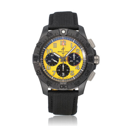 Avenger B01 Chronograph Nightmission 44 NEW BREITLING SERVICE - 2024 B+P | ceramic black y