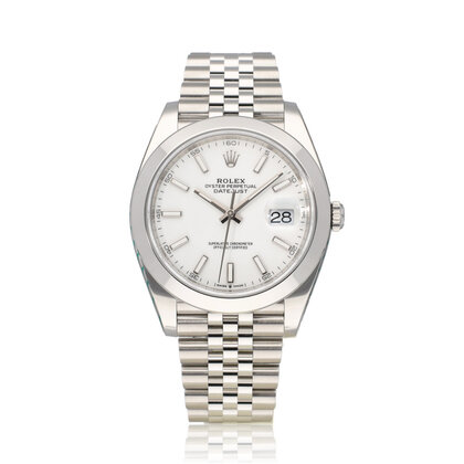 Datejust 41 - 2025 box + papers | steel white domed Jubilee