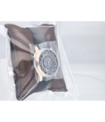 Patek Philippe Complications World Time 39,8 NEW PP SERVICE - SEALED - white gold black 175th anniversary