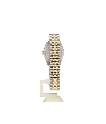 Rolex Lady-Datejust 26 NEW ROLEX SERVICE -  2007 + papers | steel yellow gold blue computer diam