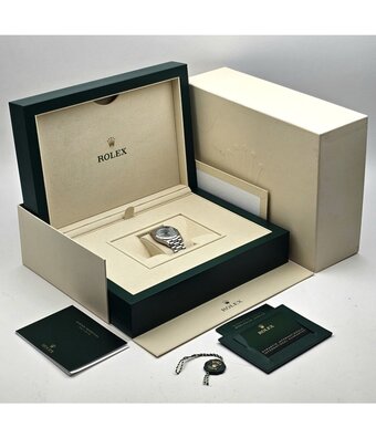 Rolex Day-Date 36 - 2023 B+P | platinum factory diamond blue President