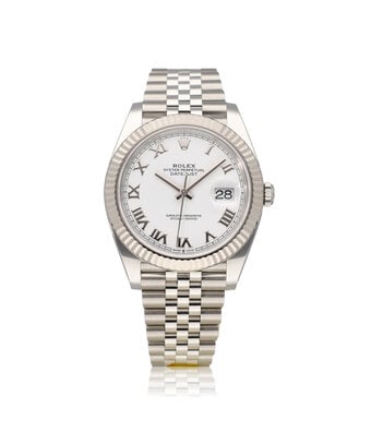 Rolex Datejust 41 - 2022 box + papers | steel - white gold roman Jubilee