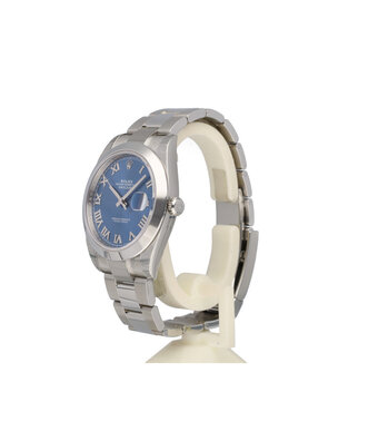 Rolex Datejust 41 - 2025 box + papers | STICKERED | steel azurro blue roman Oyster