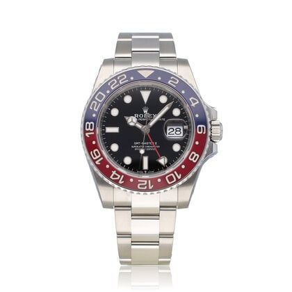 GMT-Master II 40 - 2025 box + papers | steel Pepsi blue - red ceramic Oyster