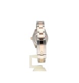 Rolex Lady-Datejust 28 NEW ROLEX SERVICE - 2018 B+P | steel - rose gold olive green diamond Oyst
