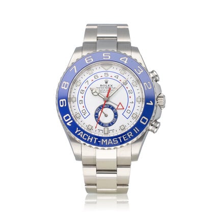 Yacht-master II 2022 box + papers | steel ceramic white blue Oyster