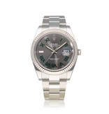 Rolex Datejust 41 - 2022 box + papers | steel - white gold Wimbledon Oyster