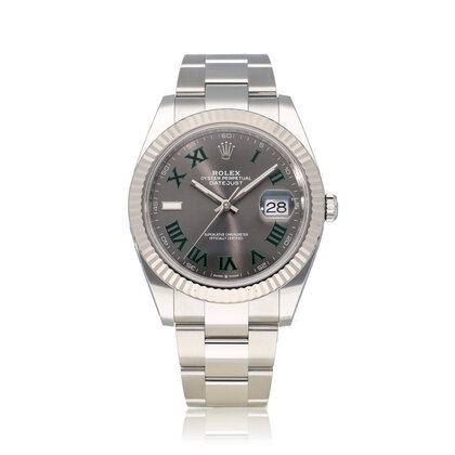 Datejust 41 - 2022 box + papers | steel - white gold Wimbledon Oyster