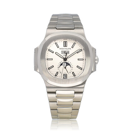 Nautilus Annual Calendar Moonphase  - 2015 B+P | Annual Calendar white from