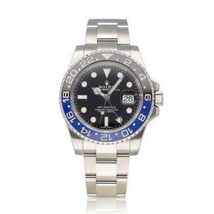 GMT-Master II 40 - 2018 box + papers | Batman steel black - blue Oyster