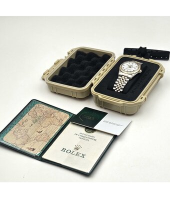 Rolex Datejust 36 NEW ROLEX SERVICE - 1986 + papers | steel - gold Jubilee white roman