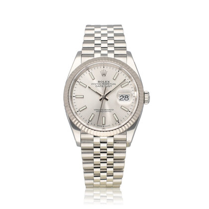 Datejust 36 NEW ROLEX SERVICE - 2022 B+P | steel silver Jubilee
