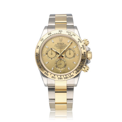 Daytona  40 NEW ROLEX SERVICE - 2019 B+P | steel - gold champagne Oyster