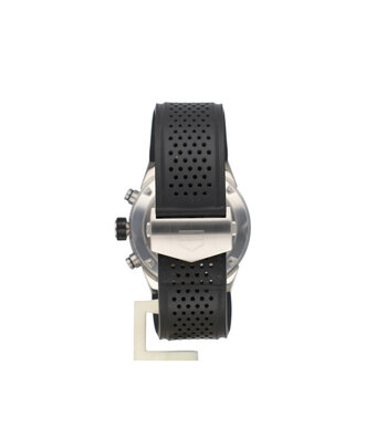 TAG Heuer Carrera Calibre Heuer 02 Chronograph 43 - 2026 + box | steel skeleton black - blue bezel