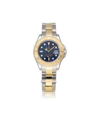 Rolex Yacht-master 29 NEW ROLEX SERVICE - 1999 B+P | steel - yelow gold blue