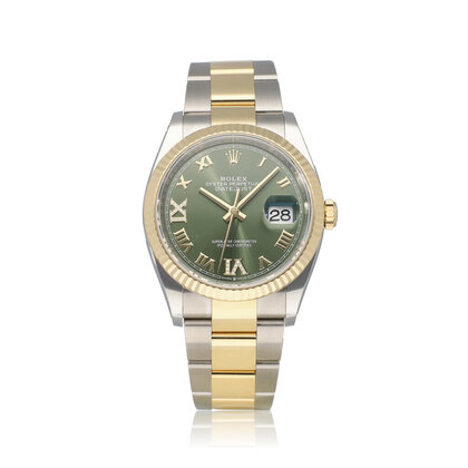 Datejust 36 - 2026 B+P | steel - yellow gold green roman diamond IV IX Oyster