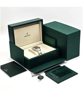 Rolex Datejust 36 - 2026 B+P | steel - yellow gold green roman diamond IV IX Oyster
