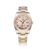 Rolex Datejust 36 NEW ROLEX SERVICE - 2011 B+P | steel - gold pink roulette