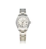 Rolex Lady-Datejust 28 2022 B+P | UNWORN - STICKERS | steel silver roman domed Oyster