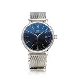 IWC Portofino Automatic 40 2012 box + papers | steel black milanese