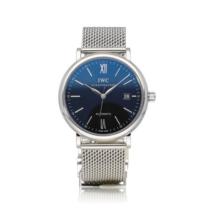 Portofino Automatic 40 2012 box + papers | steel black milanese