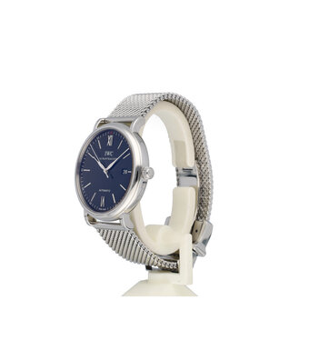 IWC Portofino Automatic 40 2012 box + papers | steel black milanese