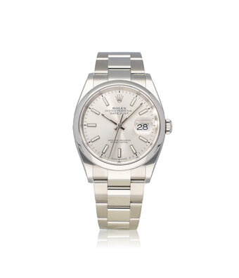 Rolex Datejust 36 - 2024 - box + papers | steel silver domed Oyster