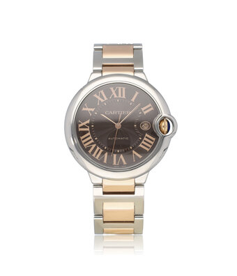 Cartier Ballon Bleu de Cartier  42 - 2009 B+P | steel - rose gold brown - choco