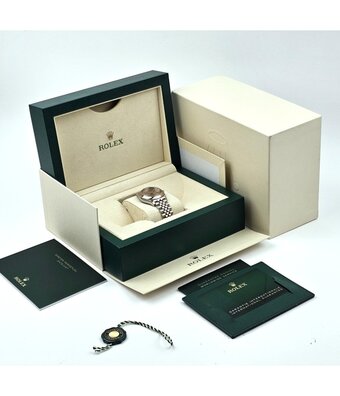 Rolex Datejust 31 2024 box + papers | steel - rose gold pink roman Jubilee