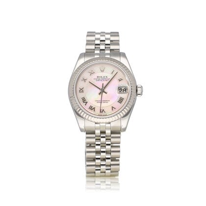 Datejust 31 NEW ROLEX SERVICE - 2005 | steel MOP - pearl roman carousel - myriad Jubilee