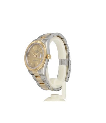 Rolex Datejust 36 Turn-o-graph - 1998 + papers | steel - yellow gold champagne Oyster