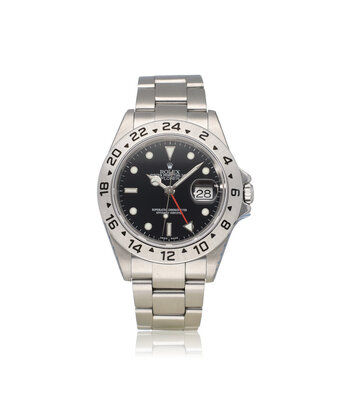 Rolex Explorer II  40 NEW ROLEX SERVICE - 2005 B+P | steel black F-serial