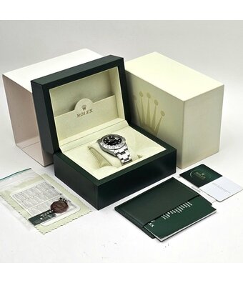 Rolex Explorer II  40 NEW ROLEX SERVICE - 2005 B+P | steel black F-serial