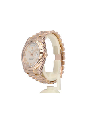 Rolex Day-Date II 41 NEW ROLEX SERVICE - 2015 B+P | rose gold white roman President