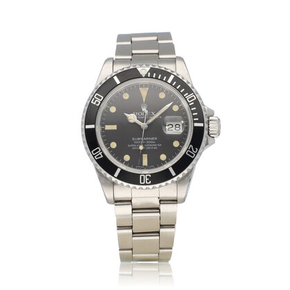 Submariner Date 40 1984 box + papers | steel black matte tritium