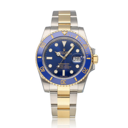 Submariner Date 40 2018 box + papers | steel - yellow gold blue - bluesy - sunburst cerami