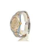 Rolex Datejust 41 NEW ROLEX SERVICE -2022 B+P | steel - gold champagne diamond Oyster