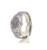 Rolex Datejust 41 2022 box + papers | steel - white gold grey diamond Oyster