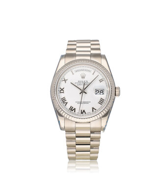 Rolex Day-Date 36 - 2002 B+P | white gold white roman President