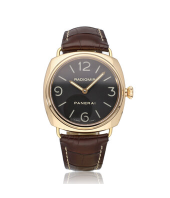 Panerai Radiomir 3 Days Oro Rosa 47 - 2010 box + papers | rose gold black limited edition