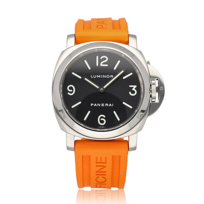 Luminor Base  - 2004 B+P | steel black orange rubber