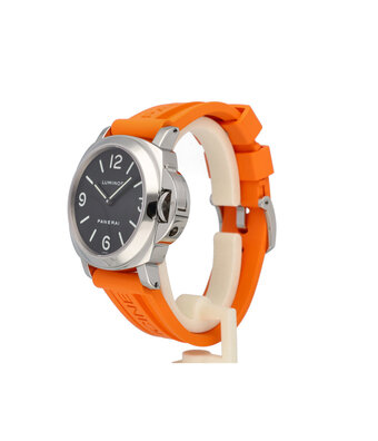 Panerai Luminor Base  - 2004 B+P | steel black orange rubber