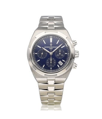 Vacheron Constantin Overseas Chronograph 43 - 2024 box + papers | STOCK | steel blue