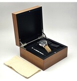 Panerai Luminor Base Acciaio 44 steel black leather + box