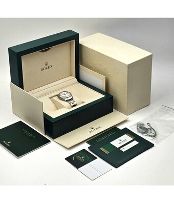 Rolex Datejust 31 NEW ROLEX SERVICE - 2017 B+P | steel - rose gold white roman